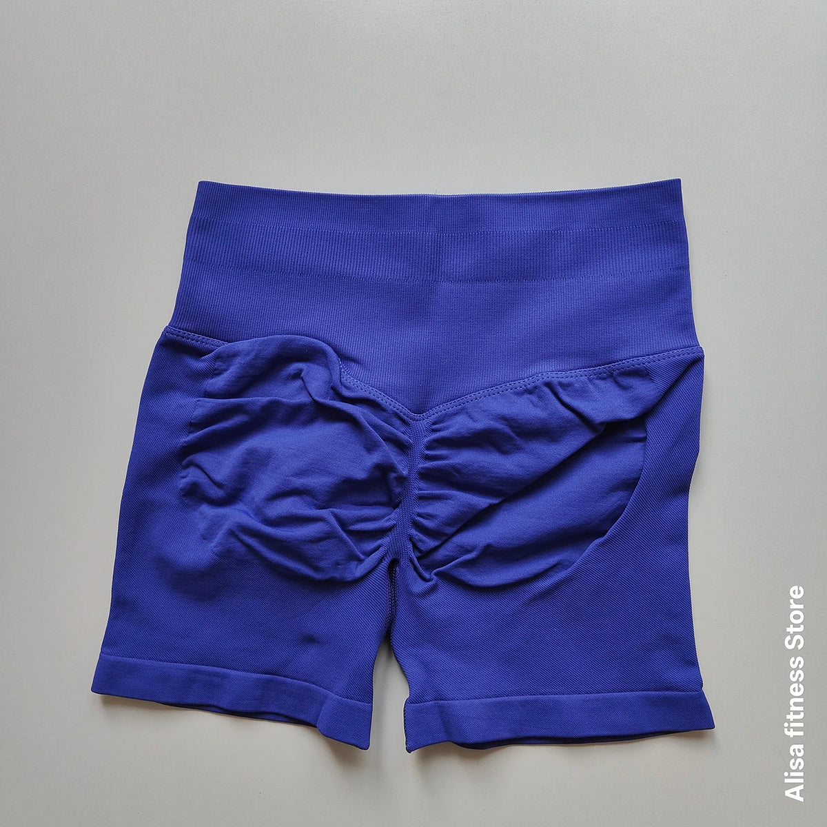 Summer High Waisted Yoga Shorts Tummy Control Seamless Fitness Shorts Sexy Running Fitness Short Pants Solid Color Yoga Leggings