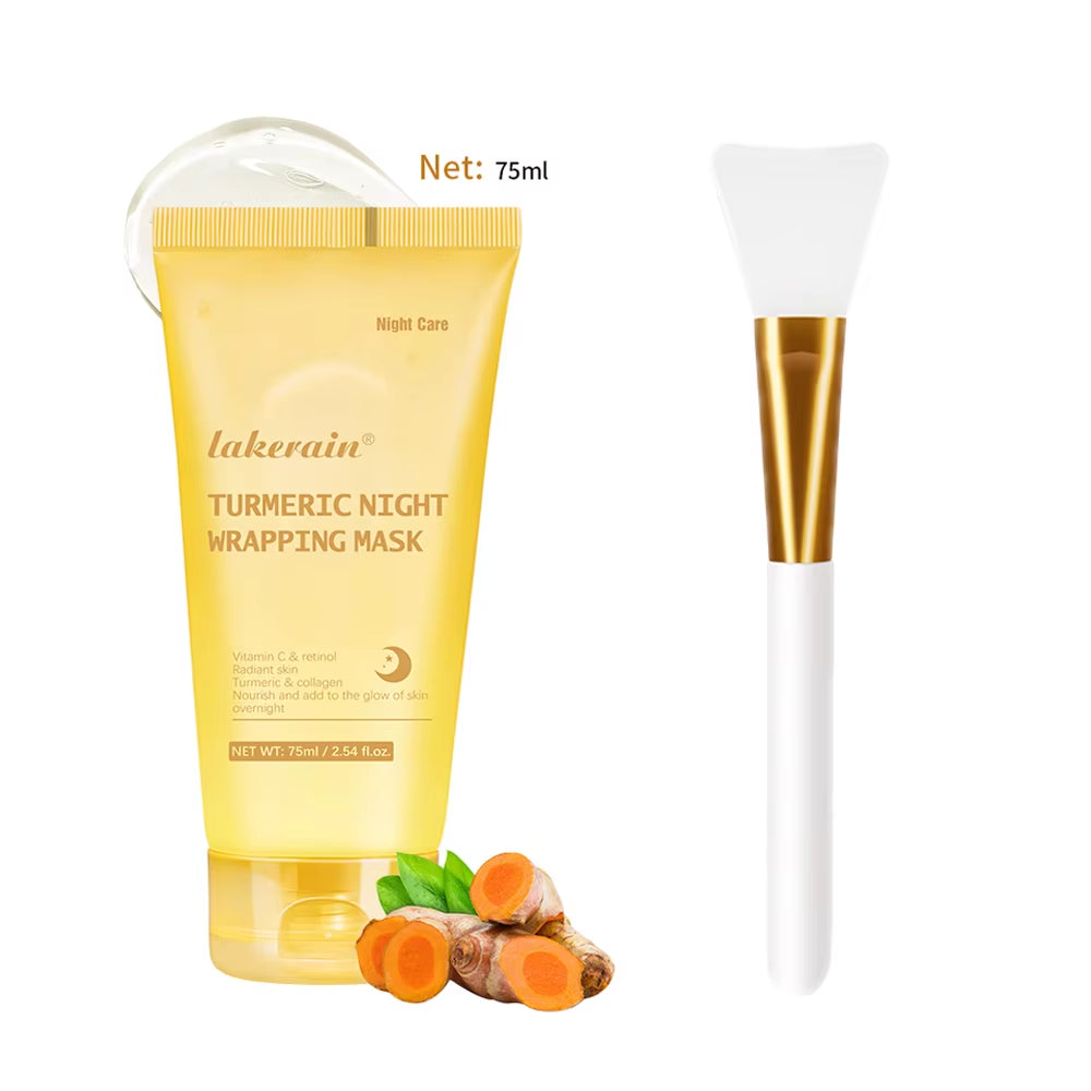 Overnight Wrapping Peel off Mask Kojic Acid Turmeric Nourishes Hydrolyzed Collagen Glowing Skin Skin Firmnes Korean Skincare