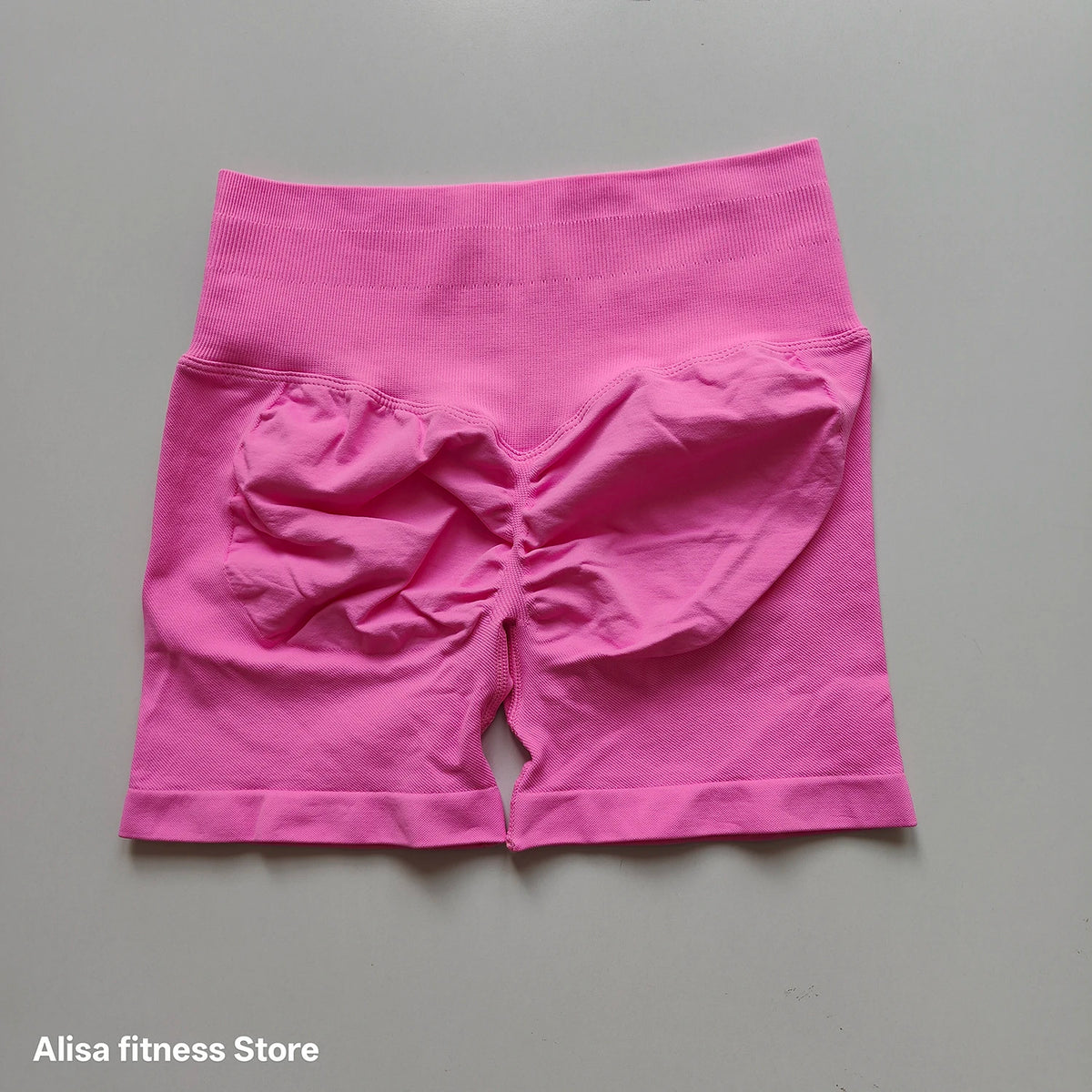 Summer High Waisted Yoga Shorts Tummy Control Seamless Fitness Shorts Sexy Running Fitness Short Pants Solid Color Yoga Leggings