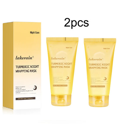 Overnight Wrapping Peel off Mask Kojic Acid Turmeric Nourishes Hydrolyzed Collagen Glowing Skin Skin Firmnes Korean Skincare