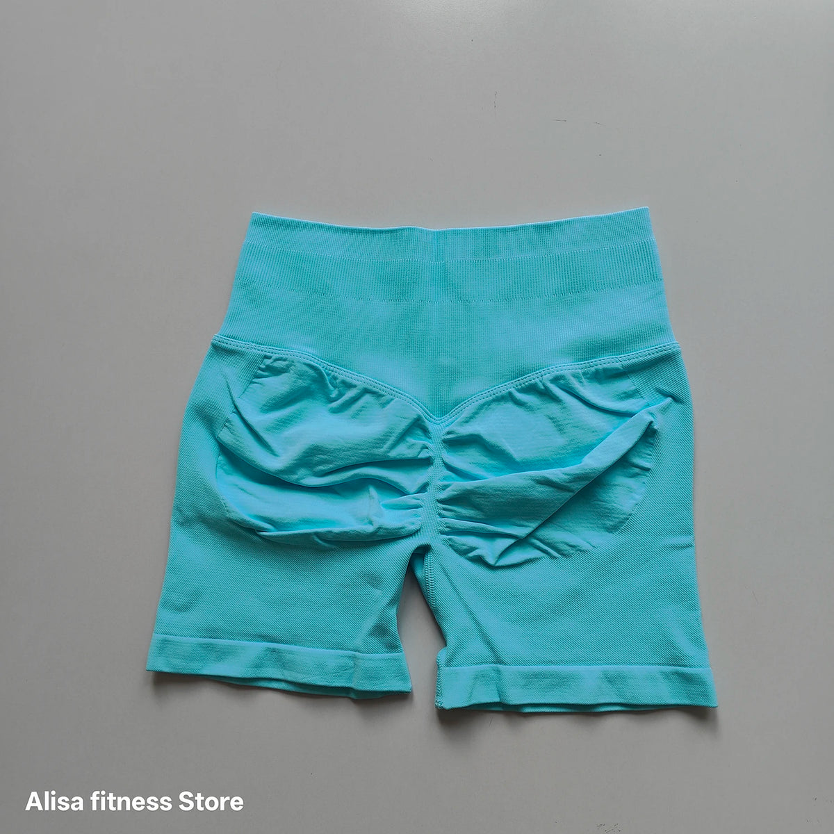 Summer High Waisted Yoga Shorts Tummy Control Seamless Fitness Shorts Sexy Running Fitness Short Pants Solid Color Yoga Leggings