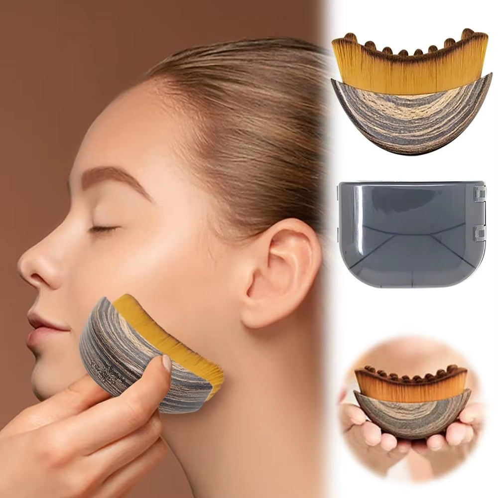 Portable Lymphatic Contour Face Brush Chin Reduce Puffiness Facial Sculpting Tool Lymphatic Drainage Face Brushs Multi-Function